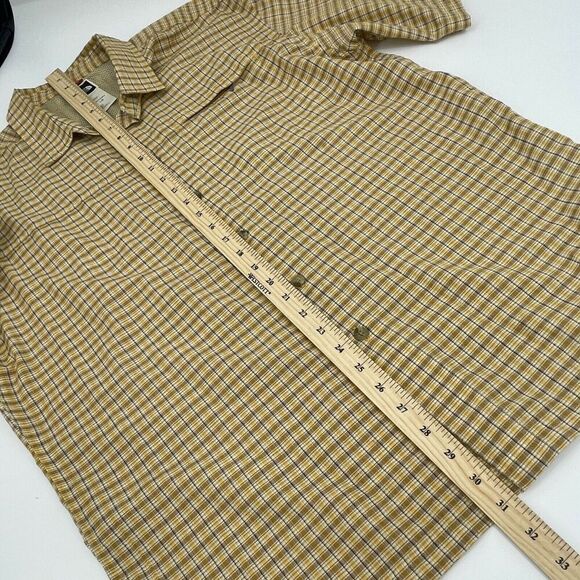 Vintage The North Face Shirt Mens Hiking Large Plaid Check Long Sleeve Button - Picture 8 of 9